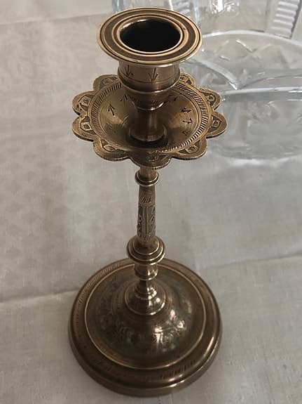 Mässingsljusstake