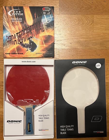 Kompl pingisracket DONIC Defplay Senso V3 (Defensiv) +Tuttle