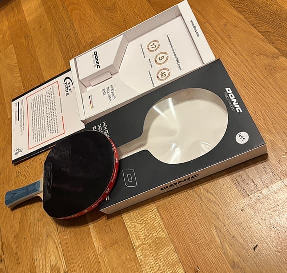 Kompl pingisracket DONIC Defplay Senso V3 (Defensiv) +Tuttle