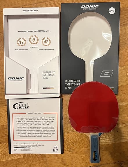 Kompl pingisracket DONIC Defplay Senso V3 (Defensiv) +Tuttle