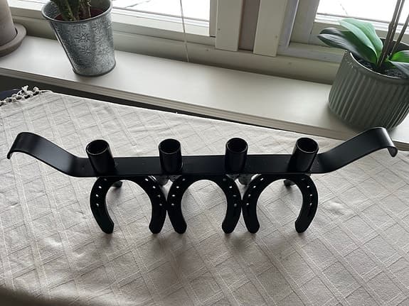 Handsmidd ljusstake från Mustafors bruk