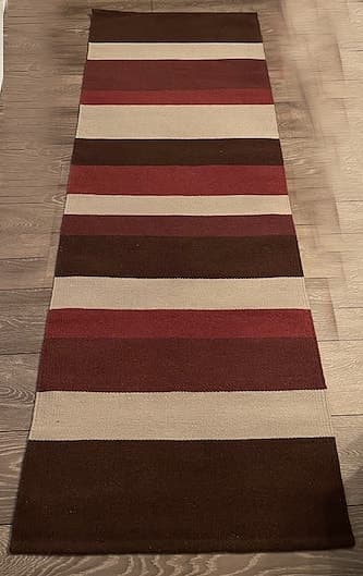 Ullmatta 70x200 cm i plommon