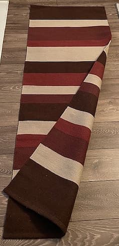 Ullmatta 70x200 cm i plommon