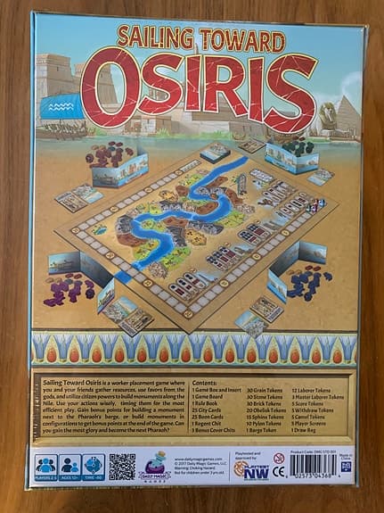 Brädspelet Sailing Toward Osiris (oöppnat)