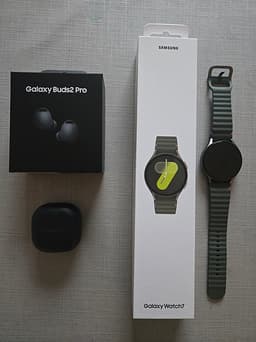 Samsung galaxy watch 7 och galaxy buds2 pro