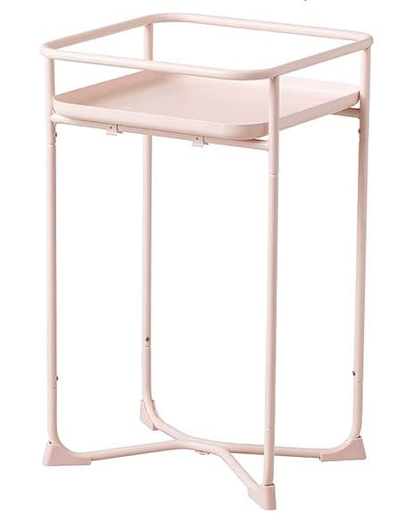 IKEA KRYDDPEPPAR  växtställ/sidobord – rosa - för inomhus eller utomhus