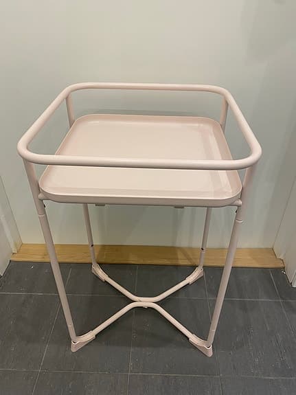 IKEA KRYDDPEPPAR  växtställ/sidobord – rosa - för inomhus eller utomhus