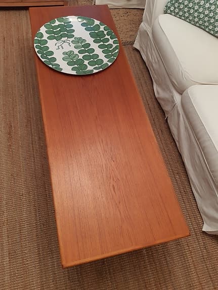 Soffbord rektangulärt teak 50-60 tal utmärkt