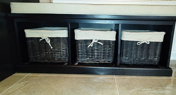 Mio Sittbänk / Förvaringsbänk med korgar