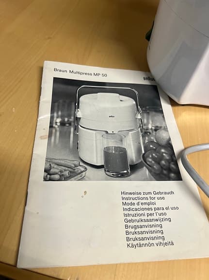 Braun Multipress MP 50 Juice Extractor Vit