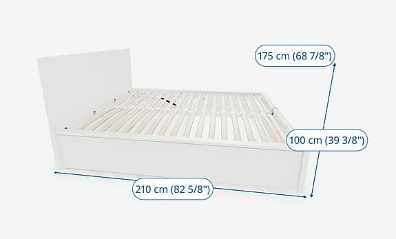 MALM säng med förvaring