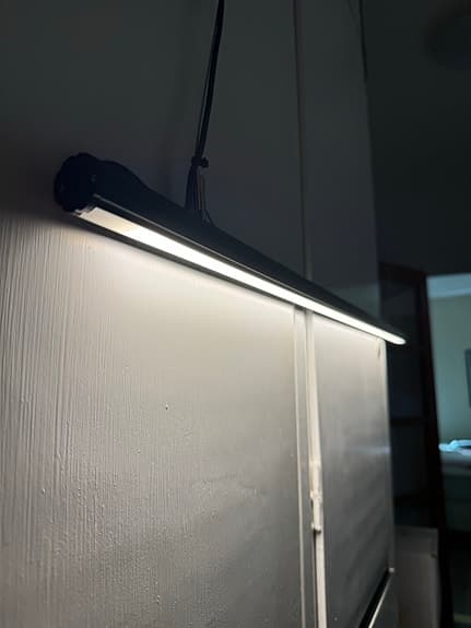 Pendelarmatur svart 100 cm