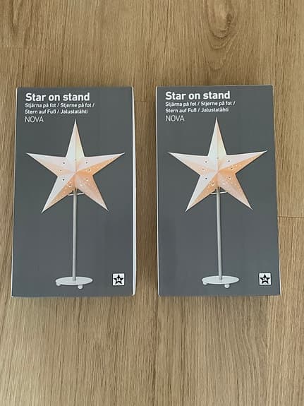 6 st nya Adventstjärnor på fot helt nya