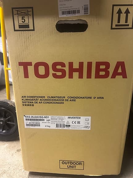 Toshiba RAS-10J2KVSG-ND Luftkonditionering Inverter