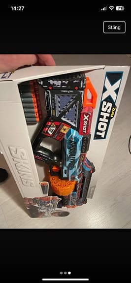 Nerf X-Shot Skins Barnleksak Blå och Orange