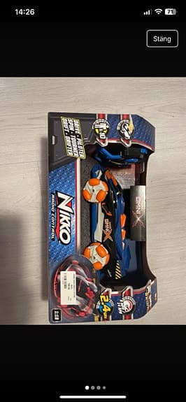 Nikko Nano Drone X Future Radiostyrd Bil 1:18 Blå