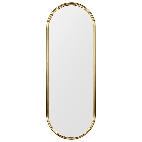 Två stycken ovala guldspeglar: Angui från AYTM