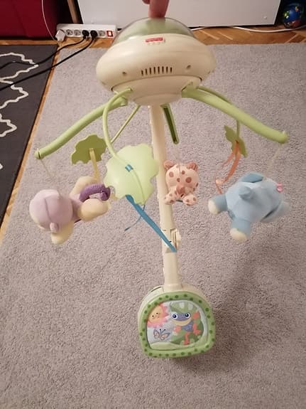 Fisher-Price Speldosa för spjälsäng (Fisher-Price Karusell regnskog L0527)