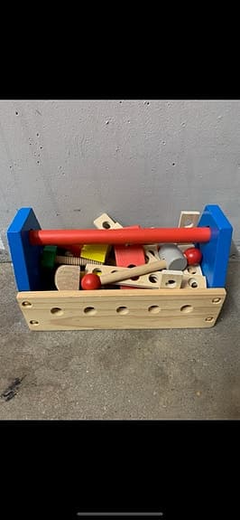 IKEA Verktygslåda Barnleksak Trä Flerfärgad