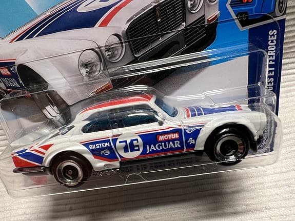 Hot Wheels Jaguar XJ-C V12 Coupe Lekbil Vit Blå