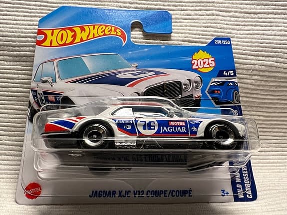 Hot Wheels Jaguar XJ-C V12 Coupe Lekbil Vit Blå