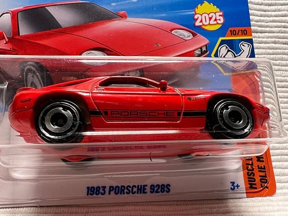 Hot Wheels 1983 Porsche 928S Leksaksbil Röd