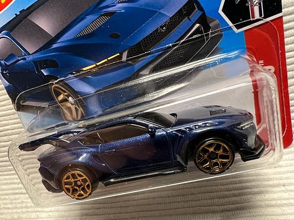 Hot Wheels Ford Mustang GTD Leksaksbil Blå