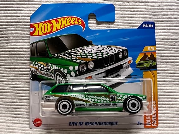 Hot Wheels BMW M3 Wagon Leksaksbil Grön