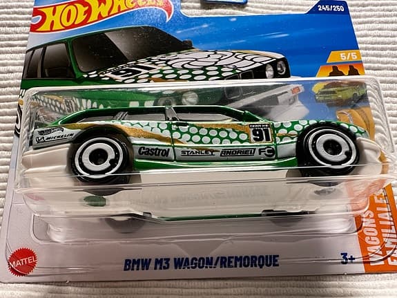 Hot Wheels BMW M3 Wagon Leksaksbil Grön