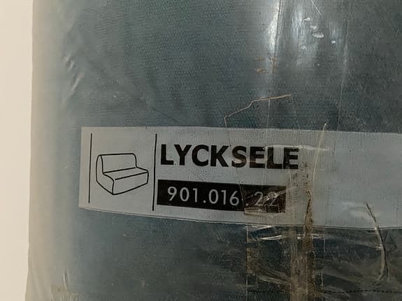 IKEA LYCKSELE Soffa Bäddsoffa Blå/ klädsel