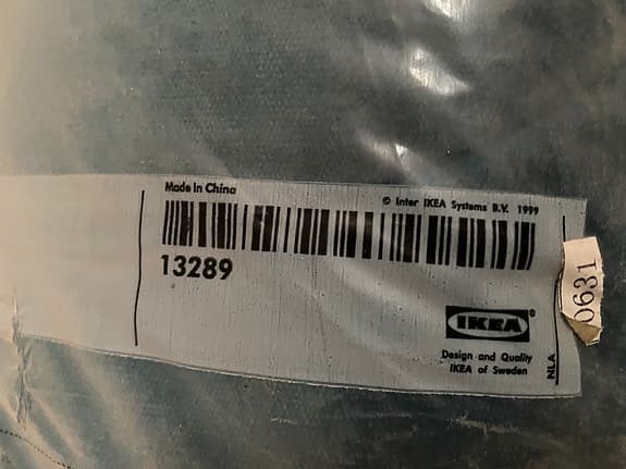 IKEA LYCKSELE Soffa Bäddsoffa Blå/ klädsel