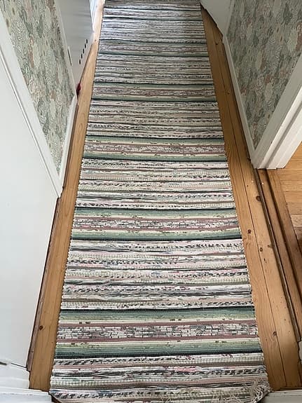 Ny hemvävd trasmatta