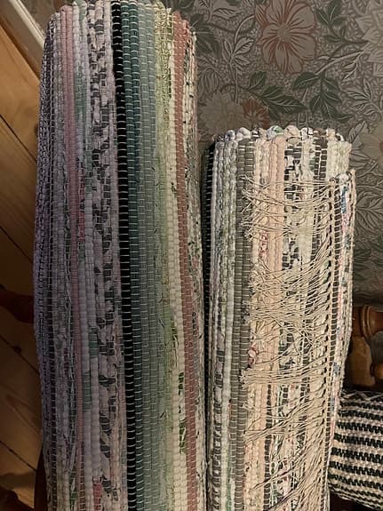 Ny hemvävd trasmatta