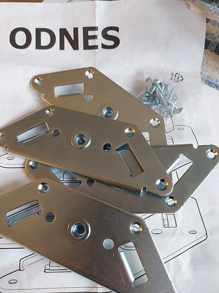 Odnes beslag för sängben