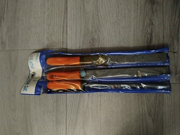 3-delars rasp- och filset – Oanvänt i originalförpackning!