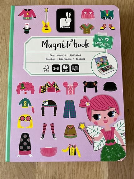 Janod magnetisk bok/pussel