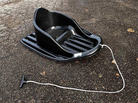 Stiga Barnpulka Svart Plast med Dragsnöre