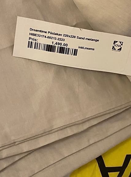 NY!! Himla Dreamtime Percale Påslakan Sand Melange (220x220)