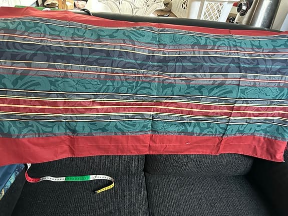 Okänt märke Randig tygbit 160x40 cm bomull flerfärgad