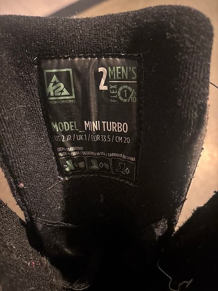 K2 Mini Turbo Snowboardboots barn storlek 33,5