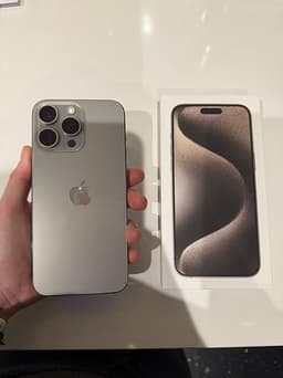 iPhone 15 PRO MAX 128GB Naturlig Titan