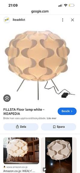 Fillsta golvlampa från IKEA