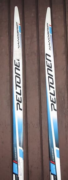 Peltonen Classic Core Nanogrip Längdskidor Klassiskt 195 cm Vit/Blå 60-80kg