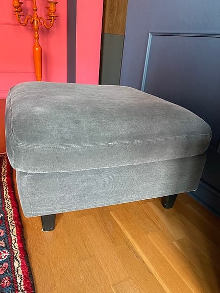 Fotpall/sittpall/ soffpall Grå Tyg