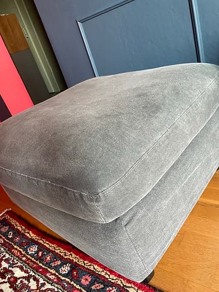 Fotpall/sittpall/ soffpall Grå Tyg