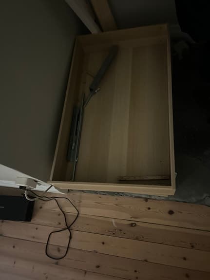 Komplement låda, vitlaserad effekt 100*58
