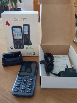Doro 731X mobiltelefon svart