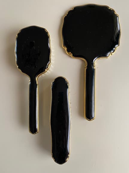 Spegelset/toalettset - vintage