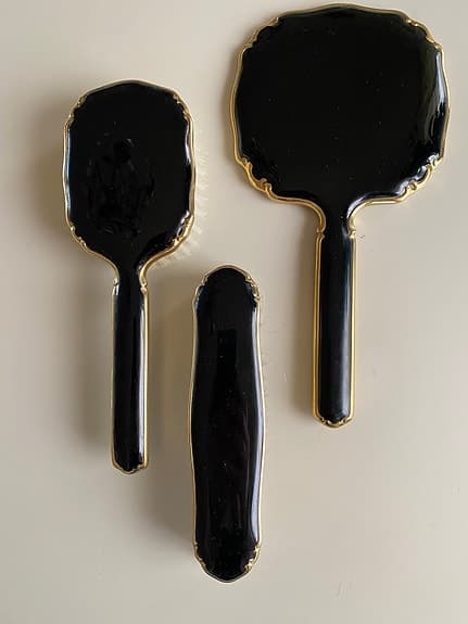 Spegelset/toalettset - vintage