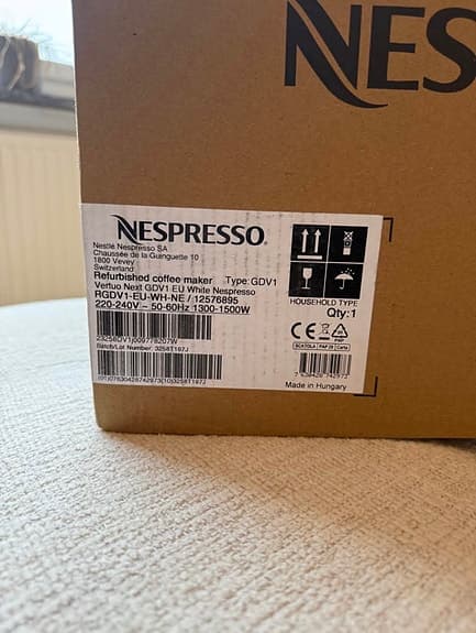 Nespresso Vertigo Next Vit Kaffemaskin